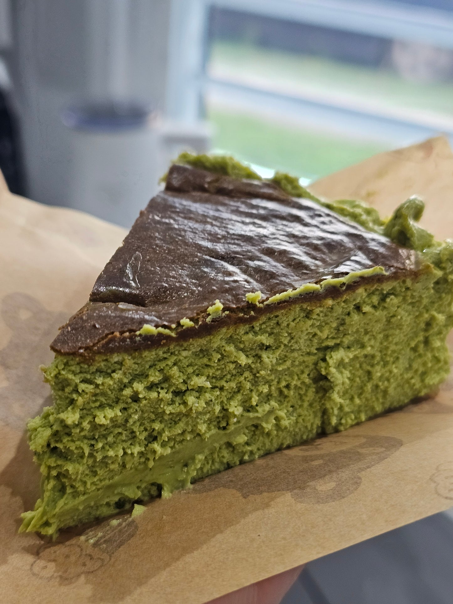 Tarta vasca Matcha