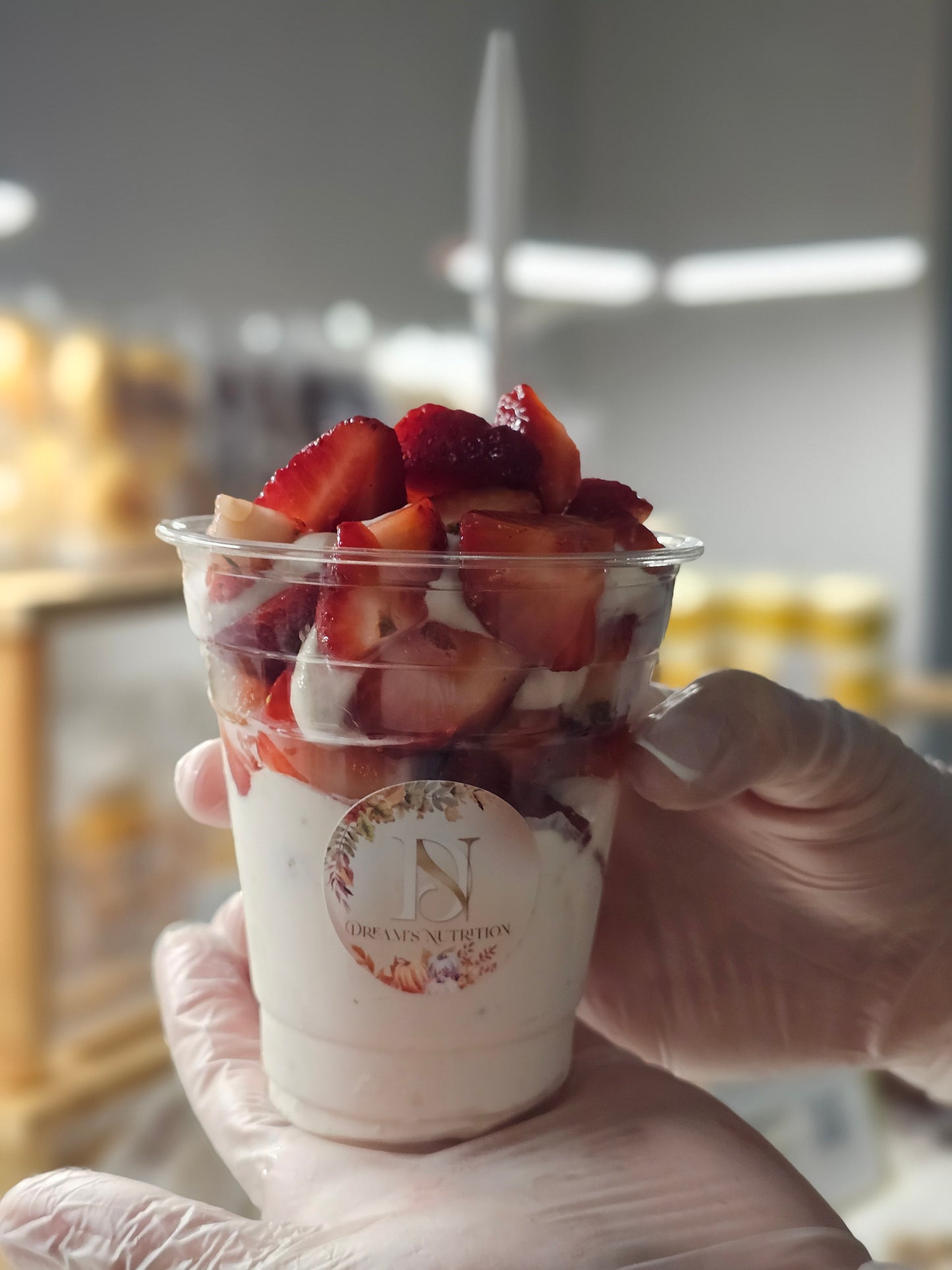 Fresas con crema keto